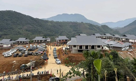 Khu tái định cư của người dân Làng Nủ được hỗ trợ bởi Xi măng Cẩm Phả. Ảnh: BTC cung cấp