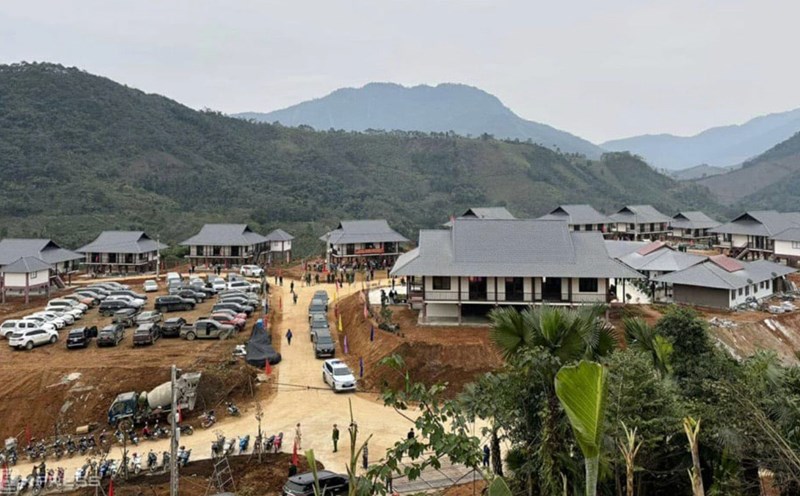 The resettlement area of Lang Nu people is supported by Cam Pha Cement. Photo: Provided by BTC