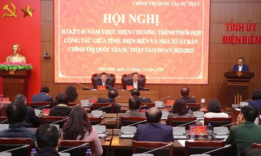 Tỉnh ủy Điện Biên đã hợp tác với Nhà xuất bản Chính trị quốc gia Sự thật trong vòng 1 năm qua. Ảnh: Đơn vị cung cấp.