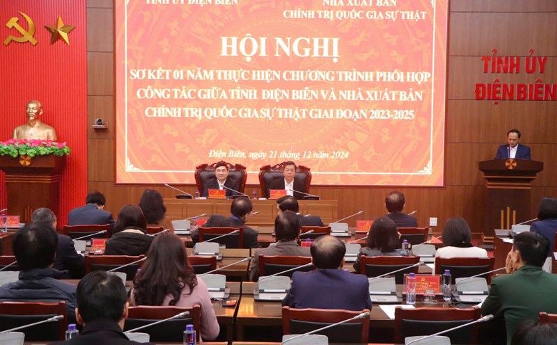 Dien Bien Provincial Party Committee has cooperated with the National Political Publishing House Truth over the past year. Photo: Provided by the unit.