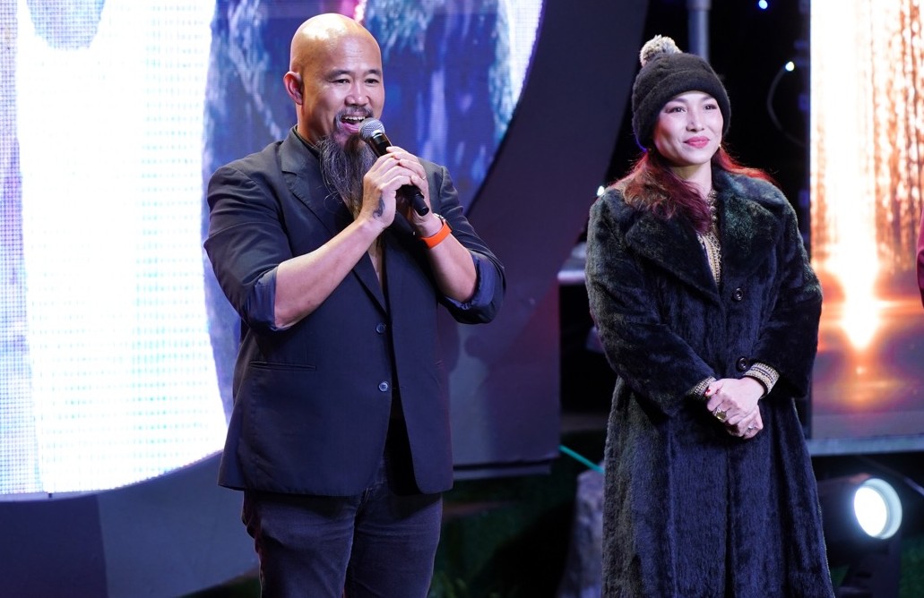 Singers Hoang Le Vy and Truong Le Son. Photo: Producer.