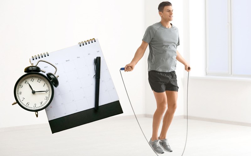 Jumping rope helps reduce visceral fat. Graphics: Thanh Thanh
