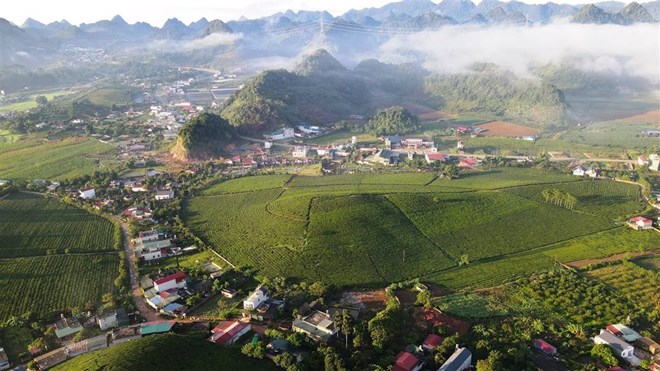 Moc Chau town, Son La province has 11 new wards and communes. Photo: Sonla.gov.vn.
