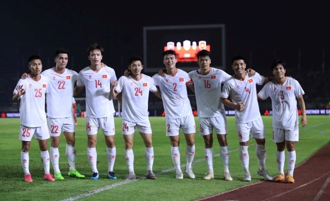 Tuyen Viet Nam khoi dau thuan loi voi chien thang 4-1 truoc Lao tai ASEAN Cup 2024. Anh: Minh Dan 