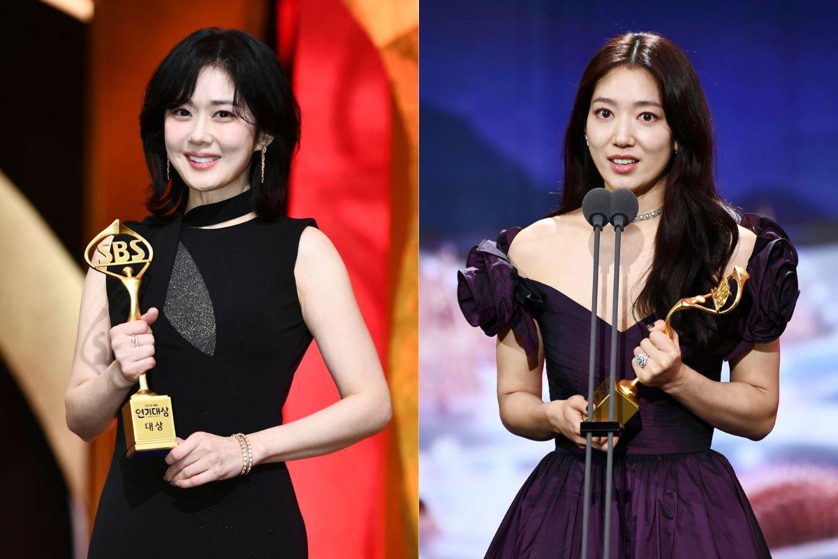 Jang Nara, Park Shin Hye honored at SBS Drama Awards 2024. Photo: Naver