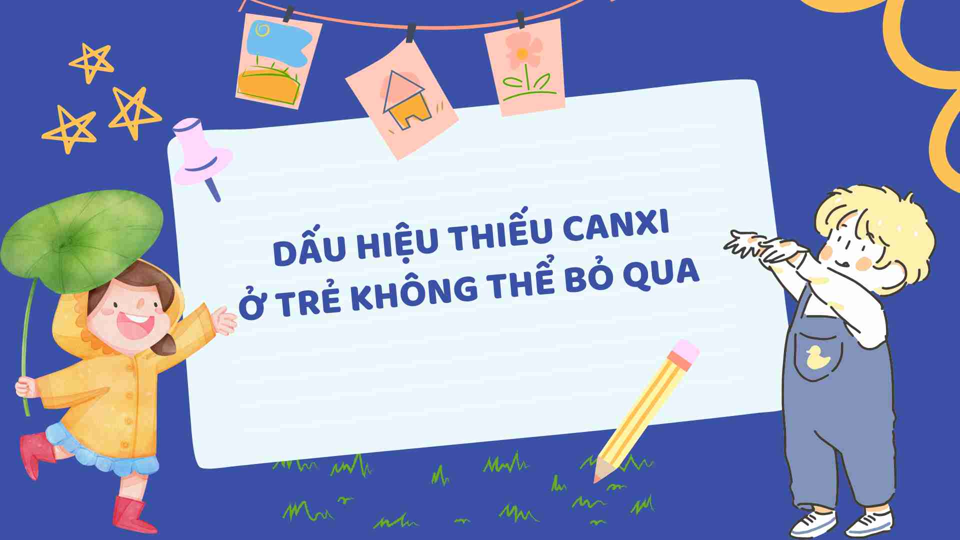 Children have some signs of calcium deficiency. Graphics: Ha May