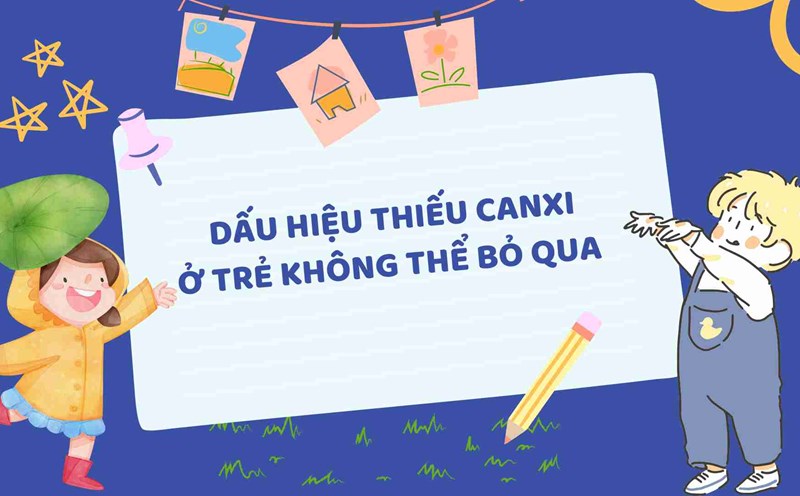 Children have some signs of calcium deficiency. Graphics: Ha May