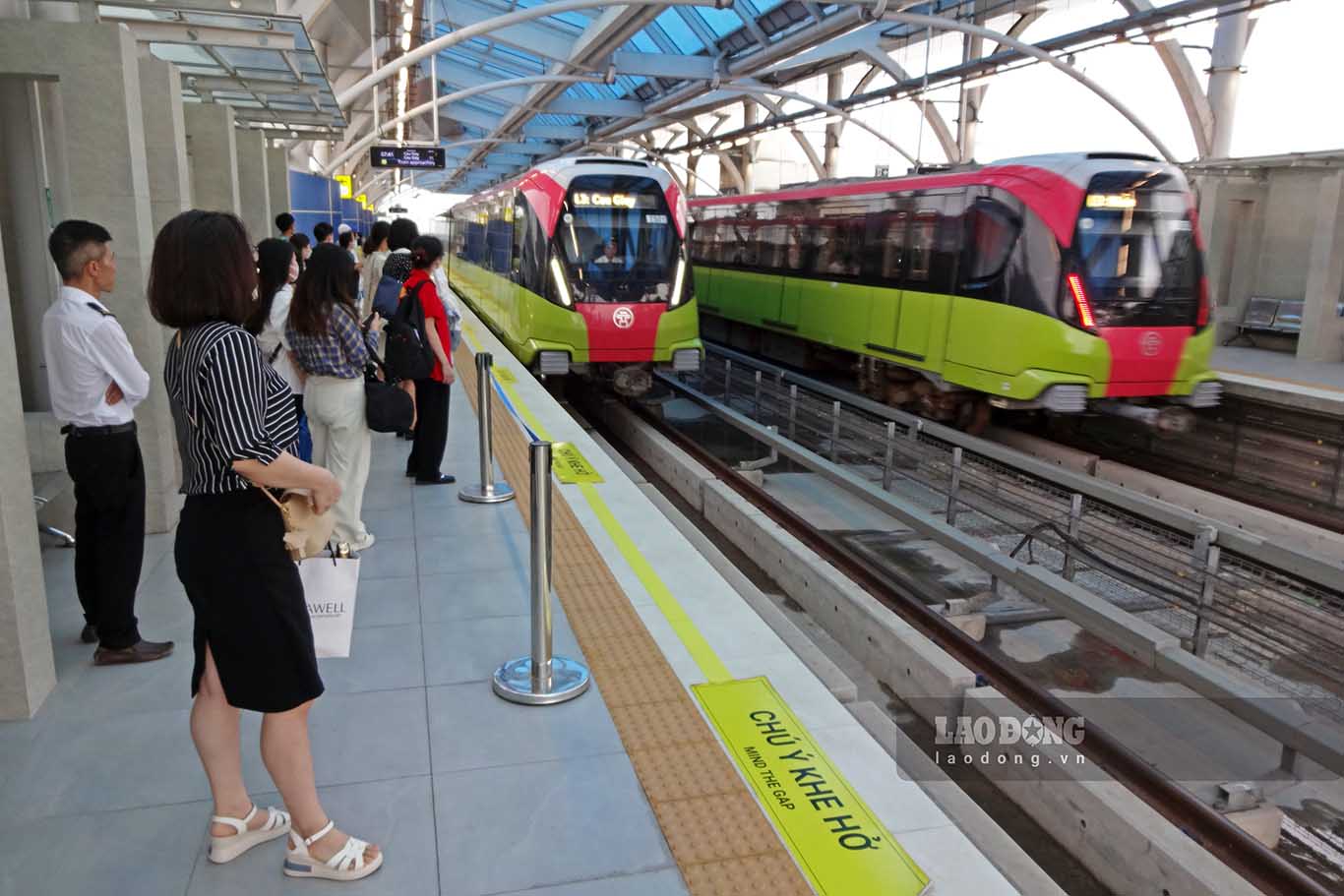 Metro lines in Hanoi are being trusted by people. Photo: To The