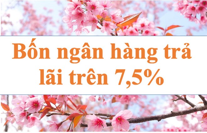 Lãi suất ngân hàng hôm nay 23.12: 4 ngân hàng vượt mốc 7,5%