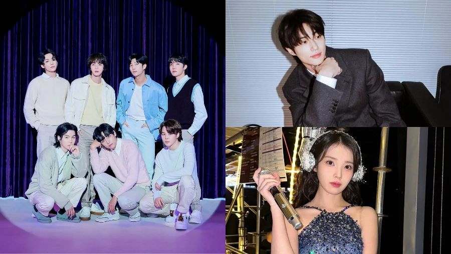 BTS members (left) are nominated for the "Most Popular Male Singer" category at AAA 2024. Photo: FPT Play