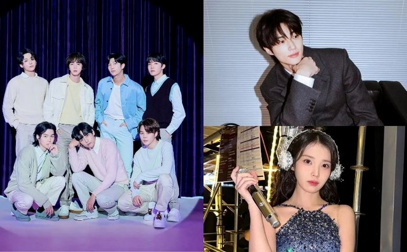 BTS members (left) are nominated for the "Most Popular Male Singer" category at AAA 2024. Photo: FPT Play