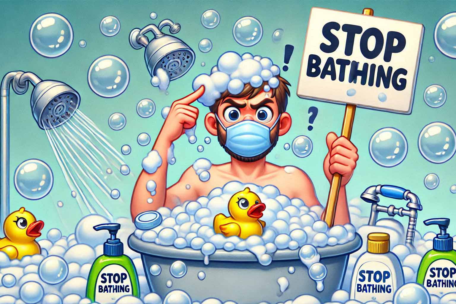 Stopping bathing completely can cause some adverse changes to the body. Photo - AI: Ngoc Thuy