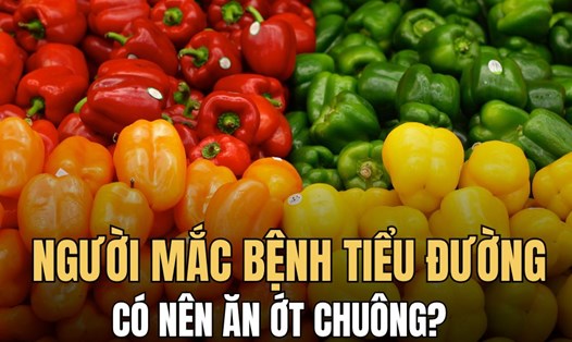 Ớt chuông mang lại nhiều lợi ích về sức khỏe, đặc biệt tốt cho người mắc bệnh tiểu đường. Đồ họa: Hoài Lan