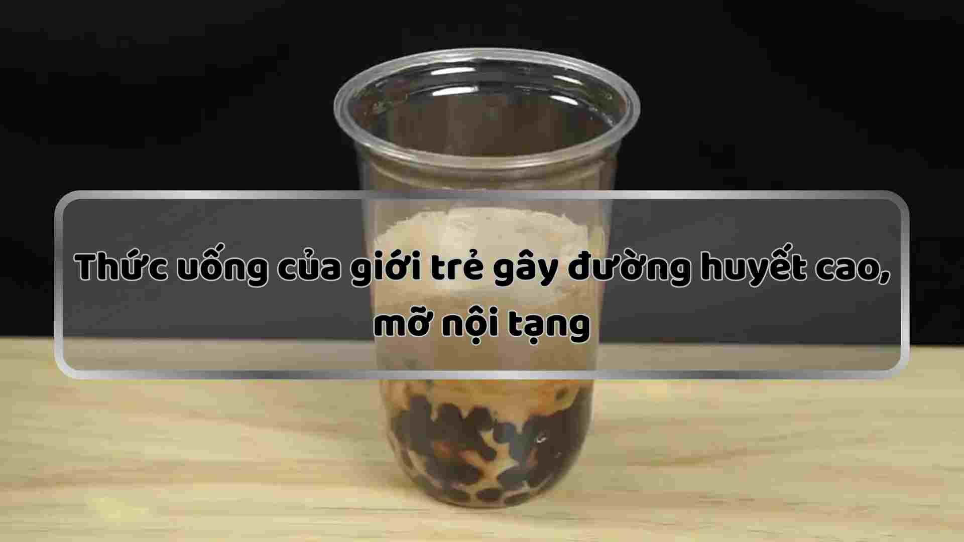 Milk tea causes high blood sugar and visceral fat. Graphics: Ha May