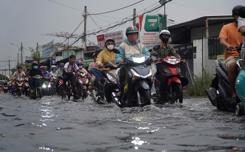 The Southern region has heavy rain during Christmas. Photo: Nguyen Chan
