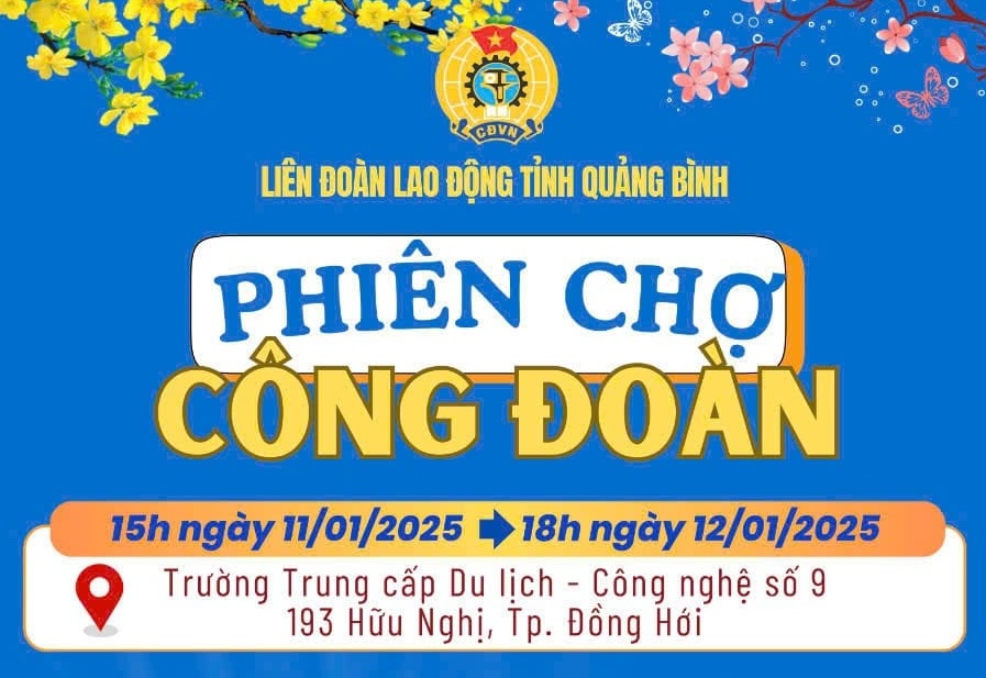 This year's Trade Union Fair in Quang Binh will have 21 booths. Photo: Quang Binh Labor Federation