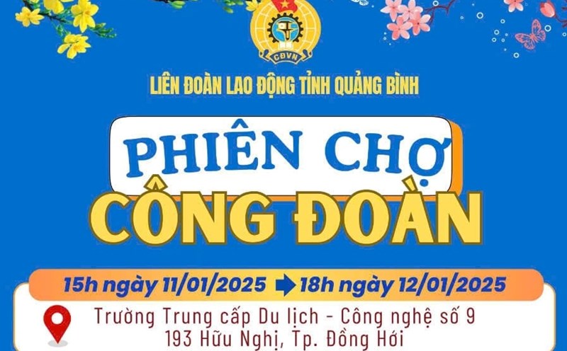 This year's Trade Union Fair in Quang Binh will have 21 booths. Photo: Quang Binh Labor Federation