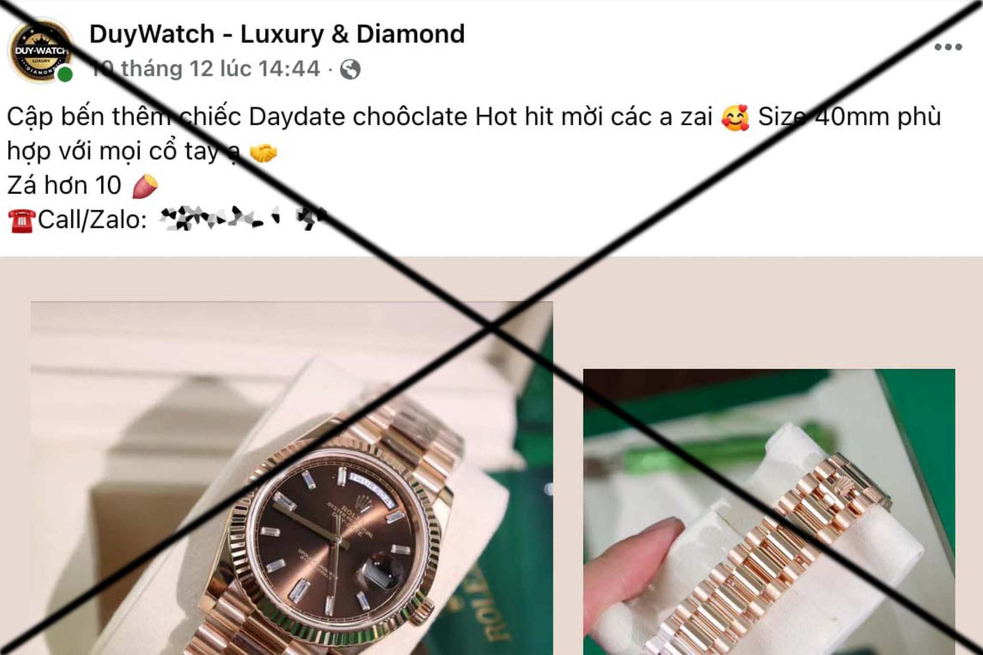 Counterfeit goods are openly advertised and are widespread on the internet. Screenshot