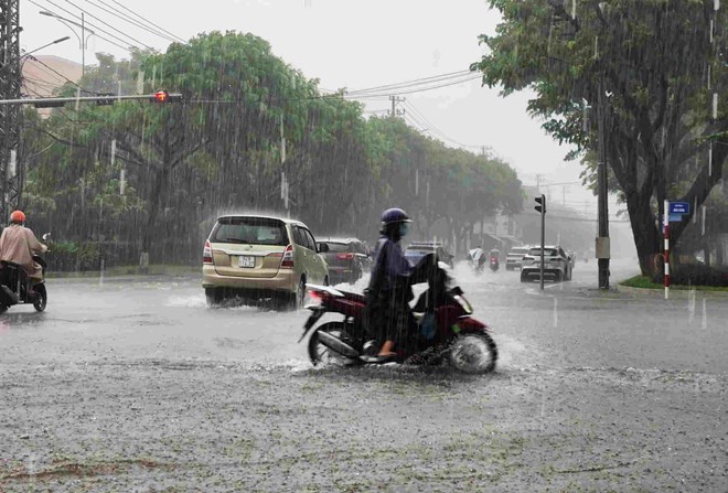 Weather forecast for Central Vietnam: Heavy rain in many places tomorrow, December 24. Photo: Long Phi