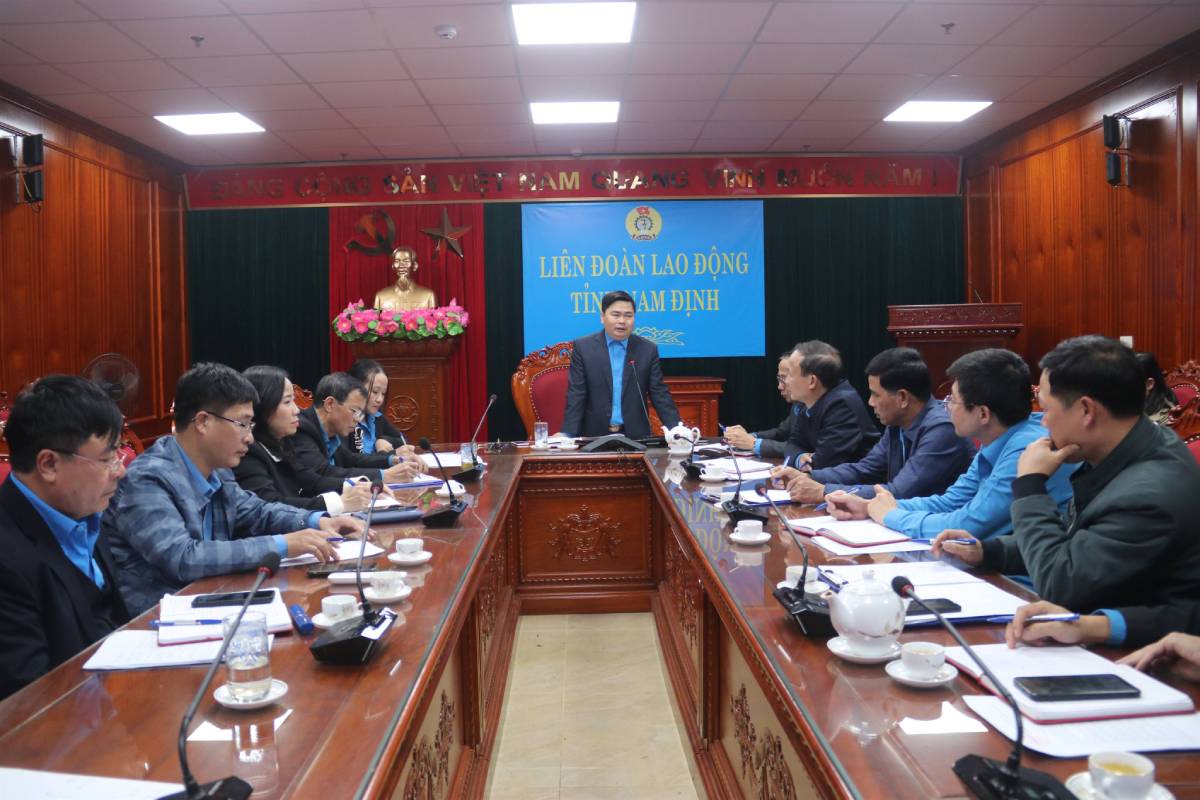 Conference to summarize the activities of the Nam Dinh Trade Union Legal Consulting Office in 2024. Photo: Nam Dinh Provincial Labor Federation
