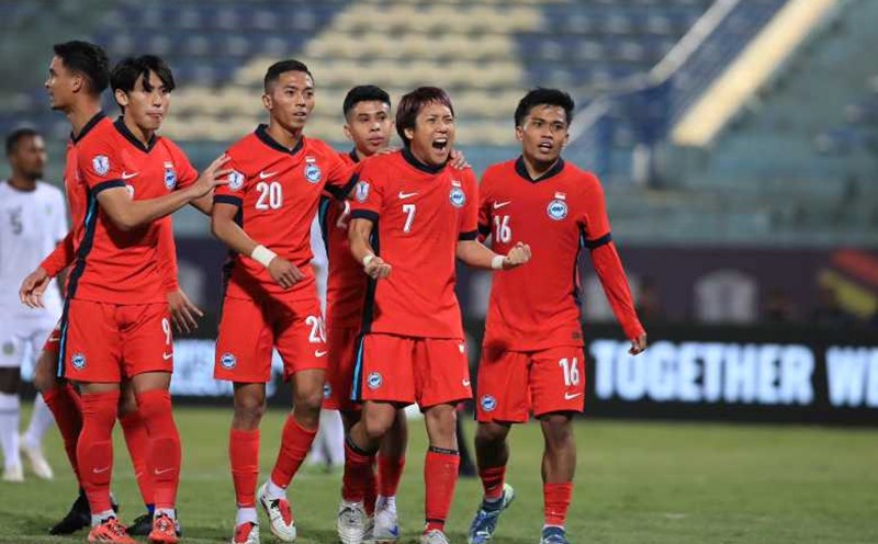Singapore team is the opponent of Vietnam team in the semi-finals of ASEAN Cup 2024. Photo: Minh Dan