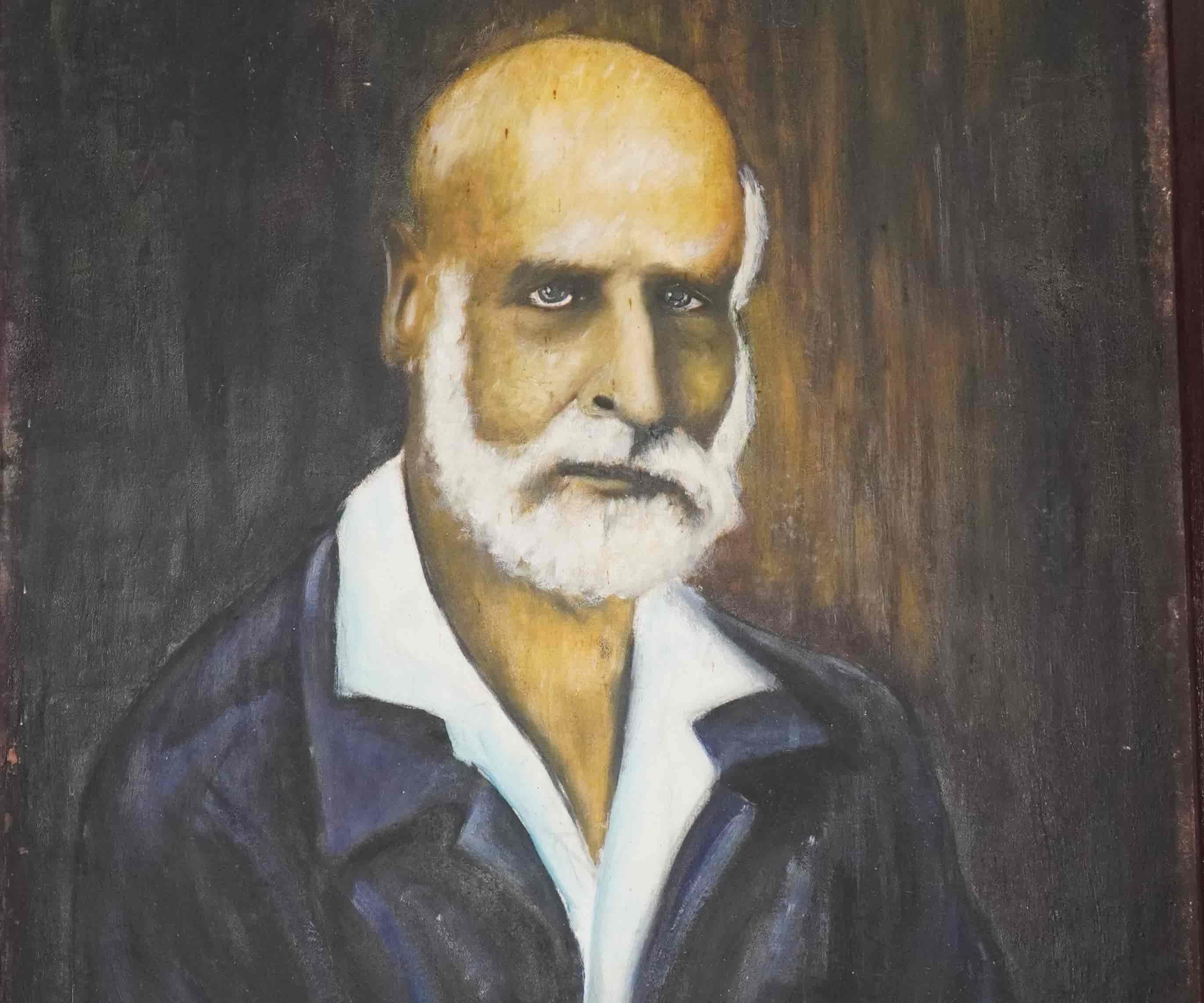 Oil painting of Alexandre Yersin in his final years. Photo: Huu Long