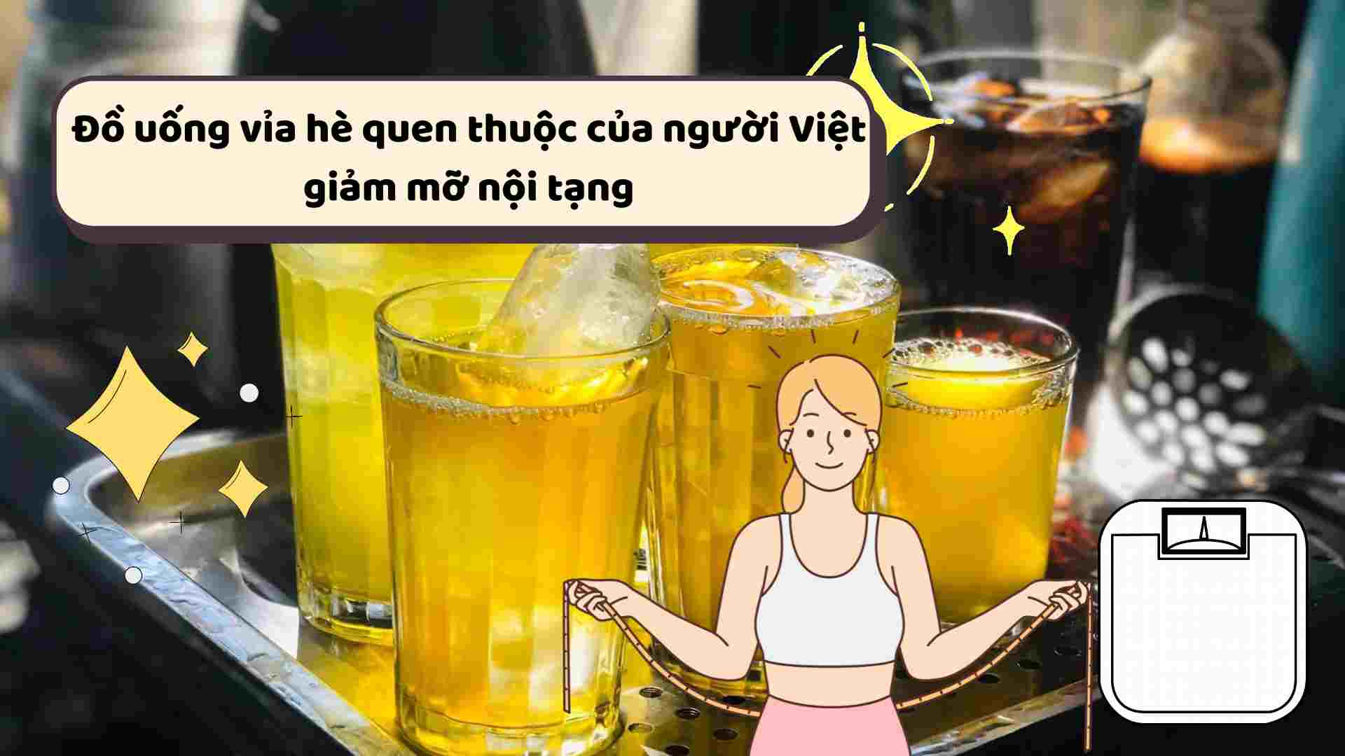 Iced tea helps reduce visceral fat. Graphics: Ha May