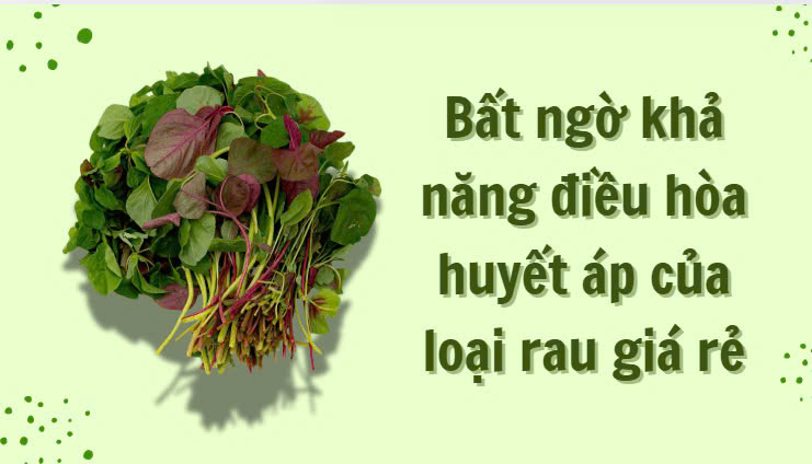 Surprising ability of cheap vegetable to regulate blood pressure