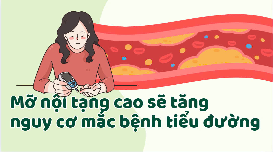 High visceral fat increases the risk of diabetes