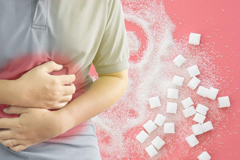 Sugar is a common food in households, but consuming too much can cause digestive discomfort, with bloating being a common symptom. Graphics: Thien Nhan