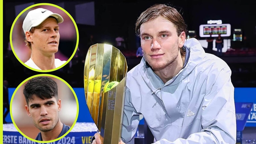 Jack Draper confidently competes with two top players, Alcaraz and Sinner. Photo: Tennis 365