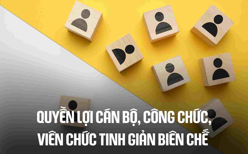 Rights of cadres, civil servants and public employees in streamlining the payroll. Graphics: Cao Thom