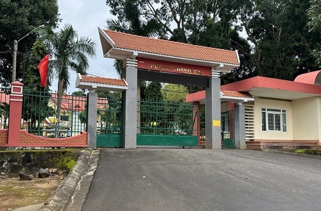 During the period from 2017 to 2021, many violations related to financial work occurred at Dak Lak Provincial Political School. Photo: Bao Trung