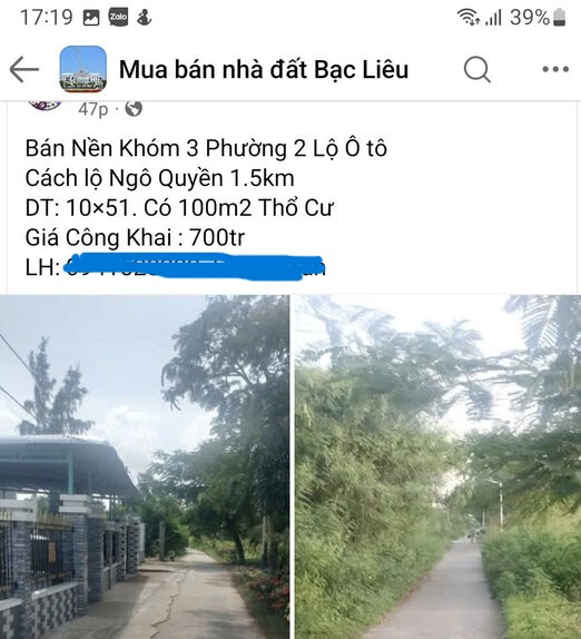 Kho tuong tuong mot mieng dat the nay chi co 700 trieu dong. Anh: Nhat Ho