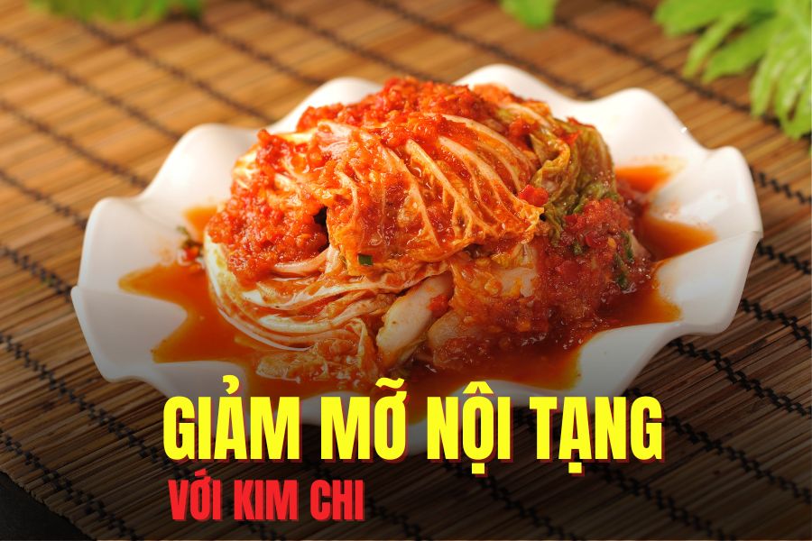 Kimchi effectively supports reducing visceral fat. Graphics: Hoai Lan