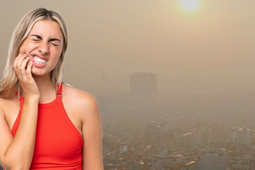 Air pollution can affect teeth and gums. Graphics: Thien Nhan