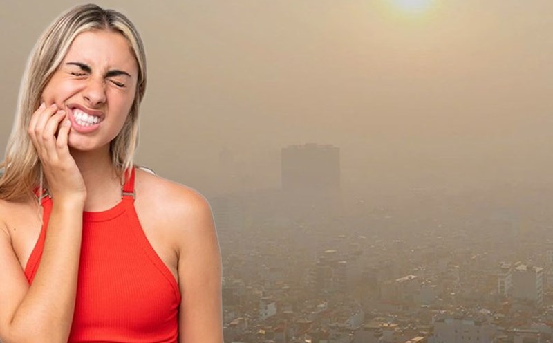 Air pollution can affect teeth and gums. Graphics: Thien Nhan