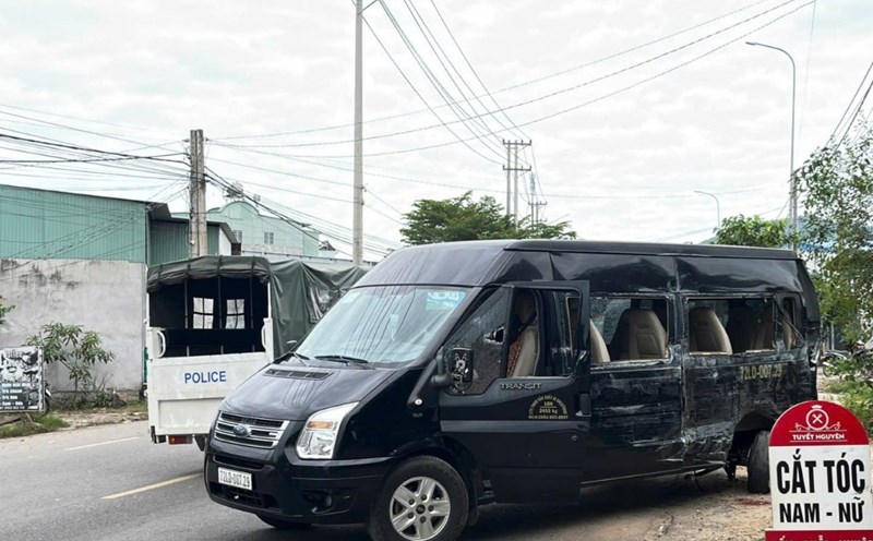 Scene of a traffic accident that killed two people. Photo: Long Nguyen