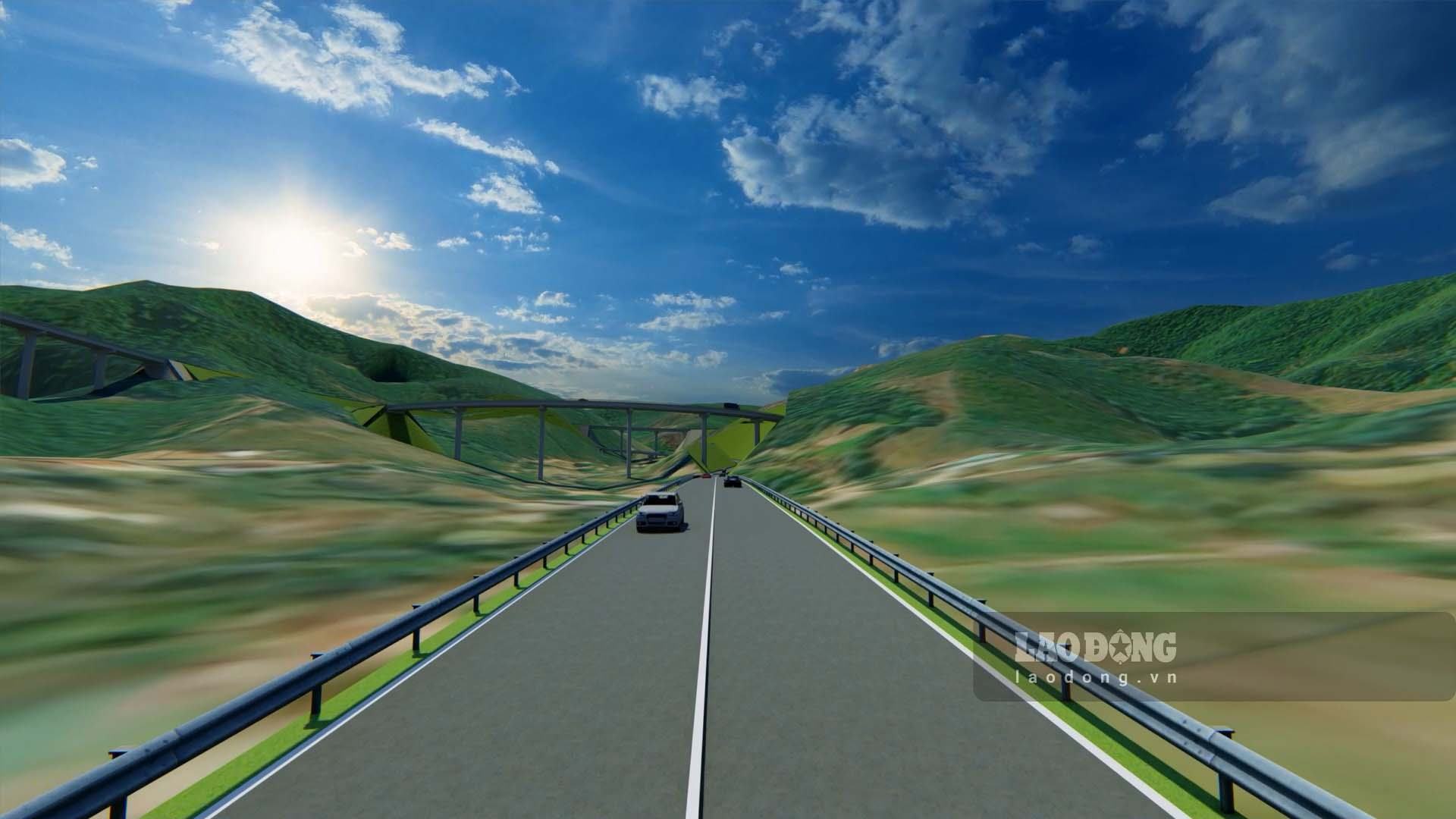 Perspective of a section of the Ha Long - Ba Che connecting road project, expected to start construction in the second quarter of 2025. Photo: Nguyen Hung