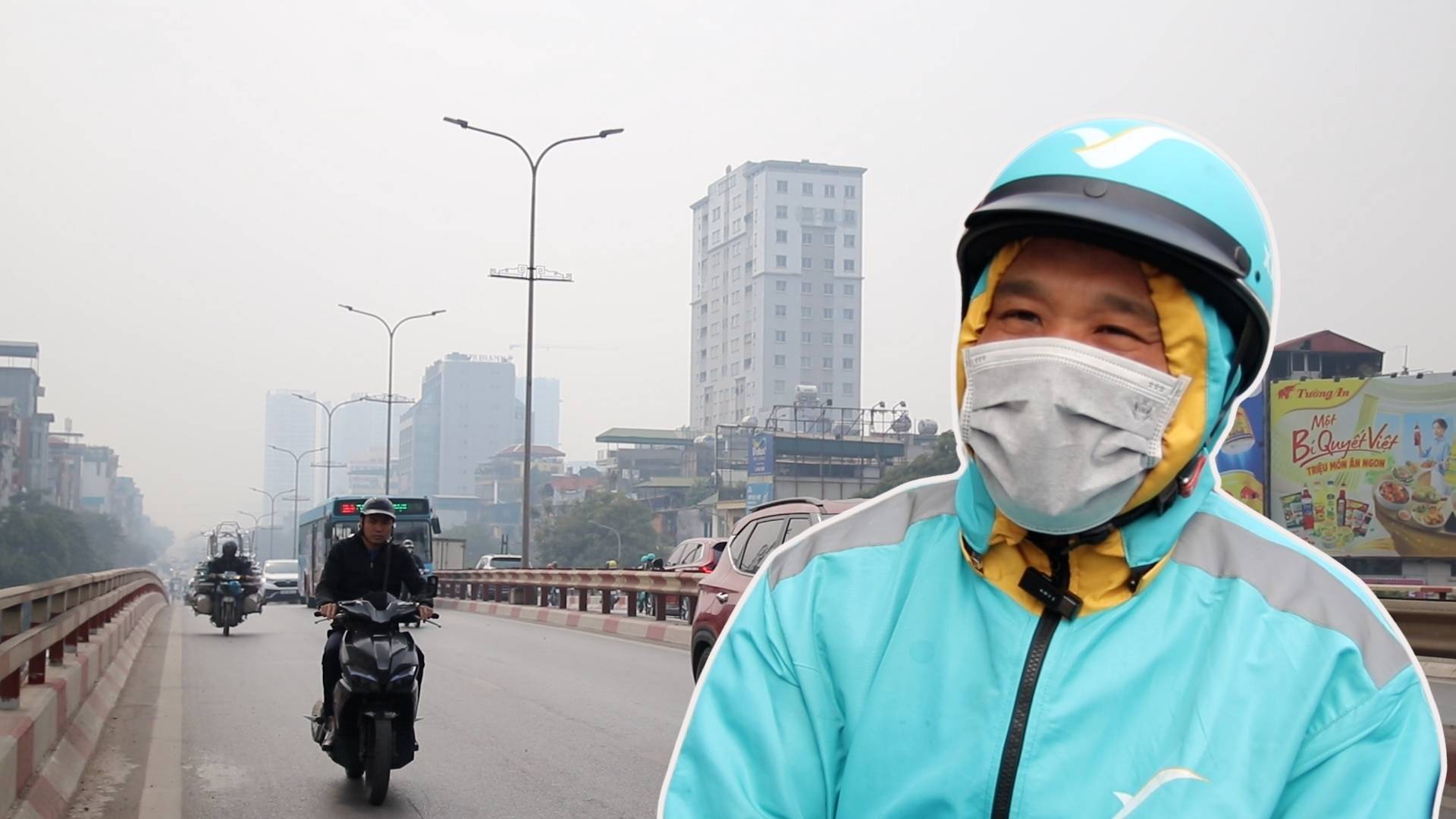 Continuous air pollution, technology motorbike taxi drivers are fed up