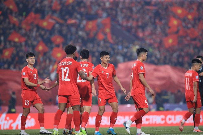 Vietnam is expected to have a good result against Singapore in the first leg of the ASEAN Cup 2024 semi-finals. Photo: Minh Dan