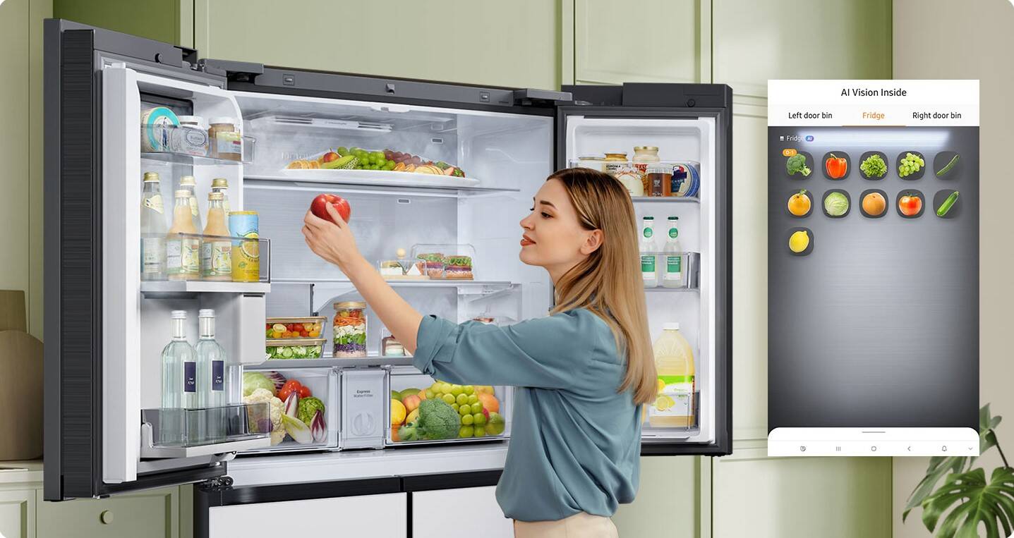 Samsung launches Bespoke AI Family Hub+ super refrigerator, a smart masterpiece, opening up thousands of utilities integrated with artificial intelligence AI. Photo: Samsung