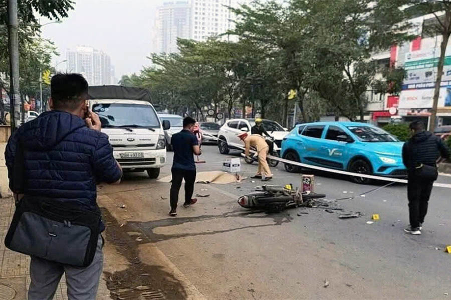Accident scene. Photo: Provided by police