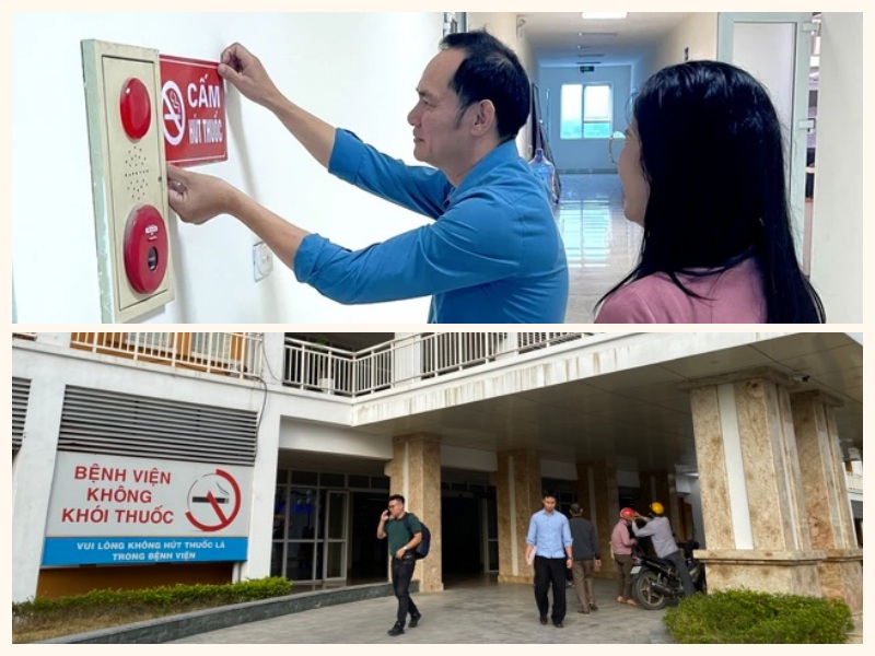 Resolutely implement a smoke-free working environment. Photo: Huong Giang