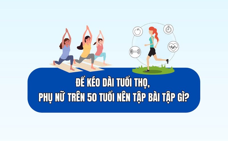 To prolong life, what exercises should women over 50 do?