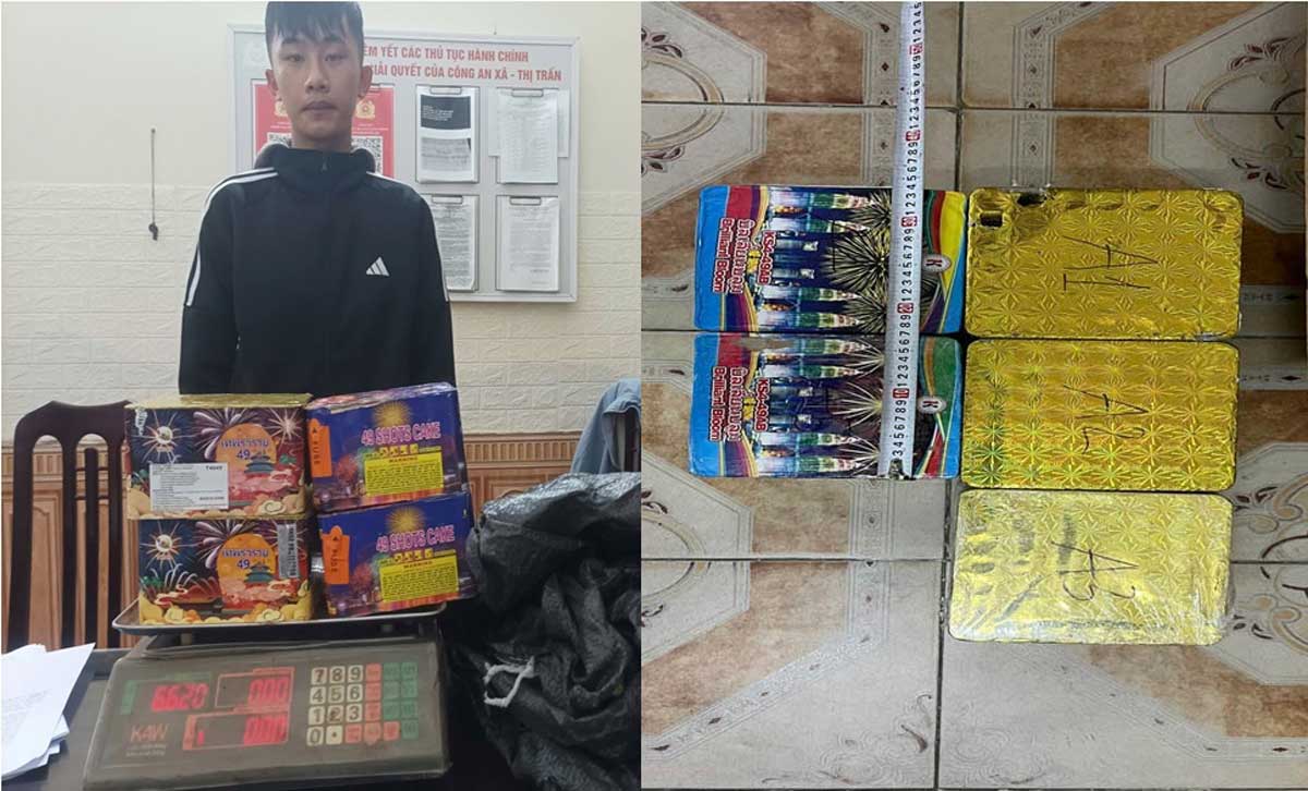 Tang vật lực lượng chức năng thu giữ. Ảnh: Công an tỉnh Nam Định