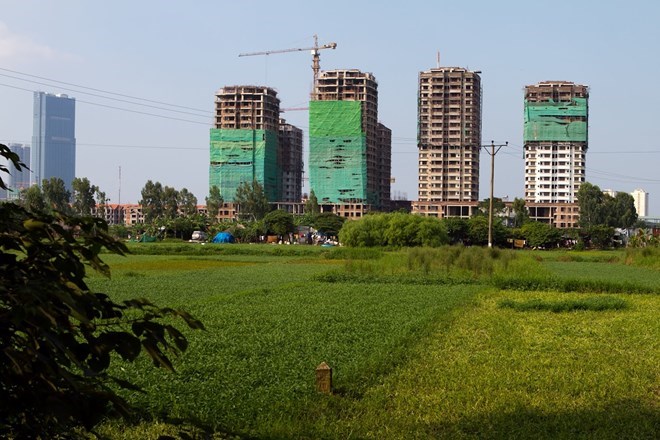 The new land price list could cause real estate prices in the capital to increase sharply. Illustration photo: Thu Giang