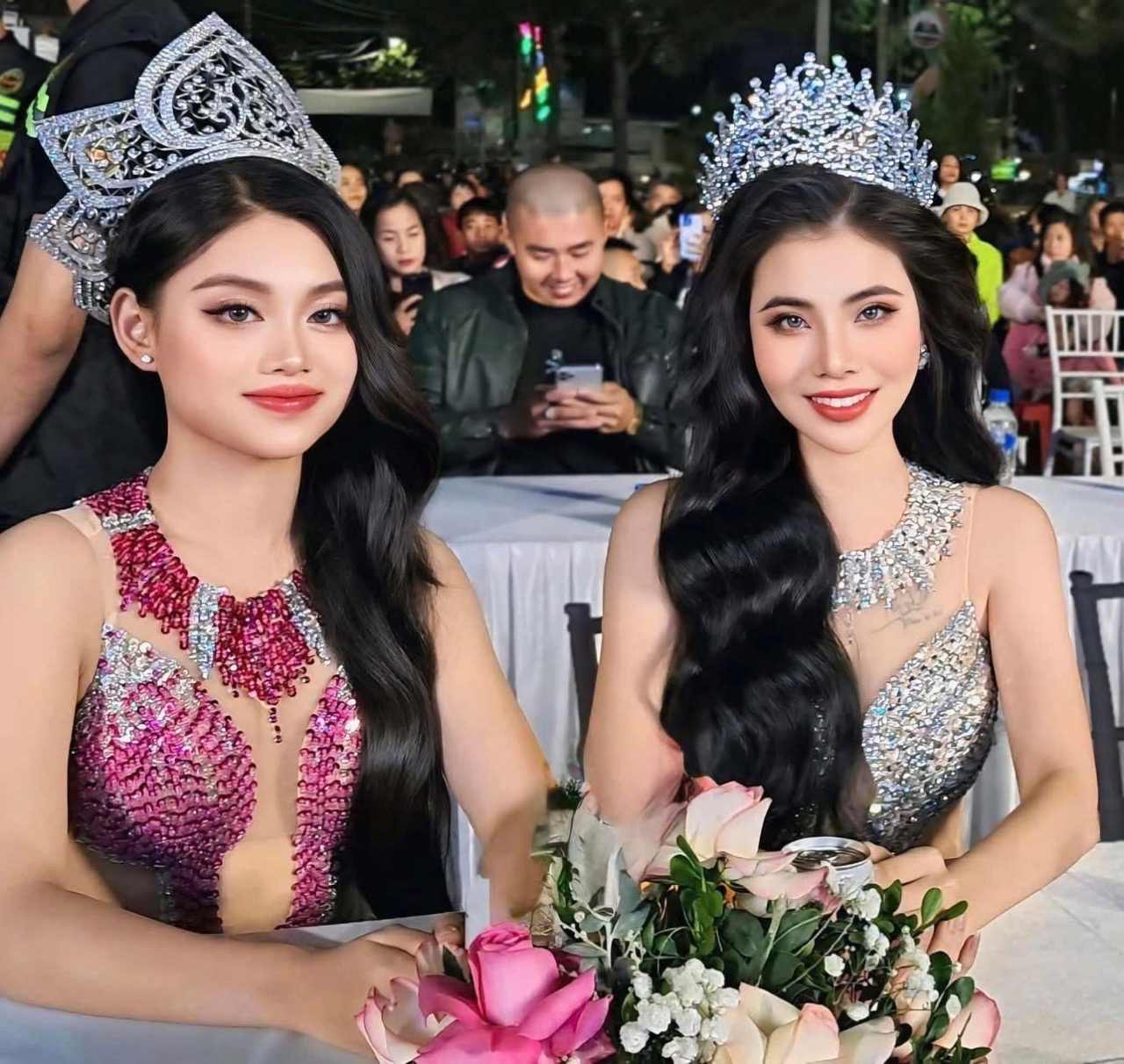 Nguoi dep gay chu y voi chieu cao khung, voc dang dep cung lan da trang. 