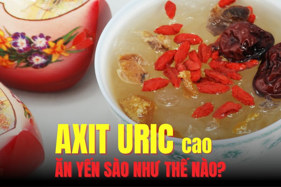 Thanks to its low purine content, bird's nest is suitable for those with high uric acid levels. Graphics: Hoai Lan