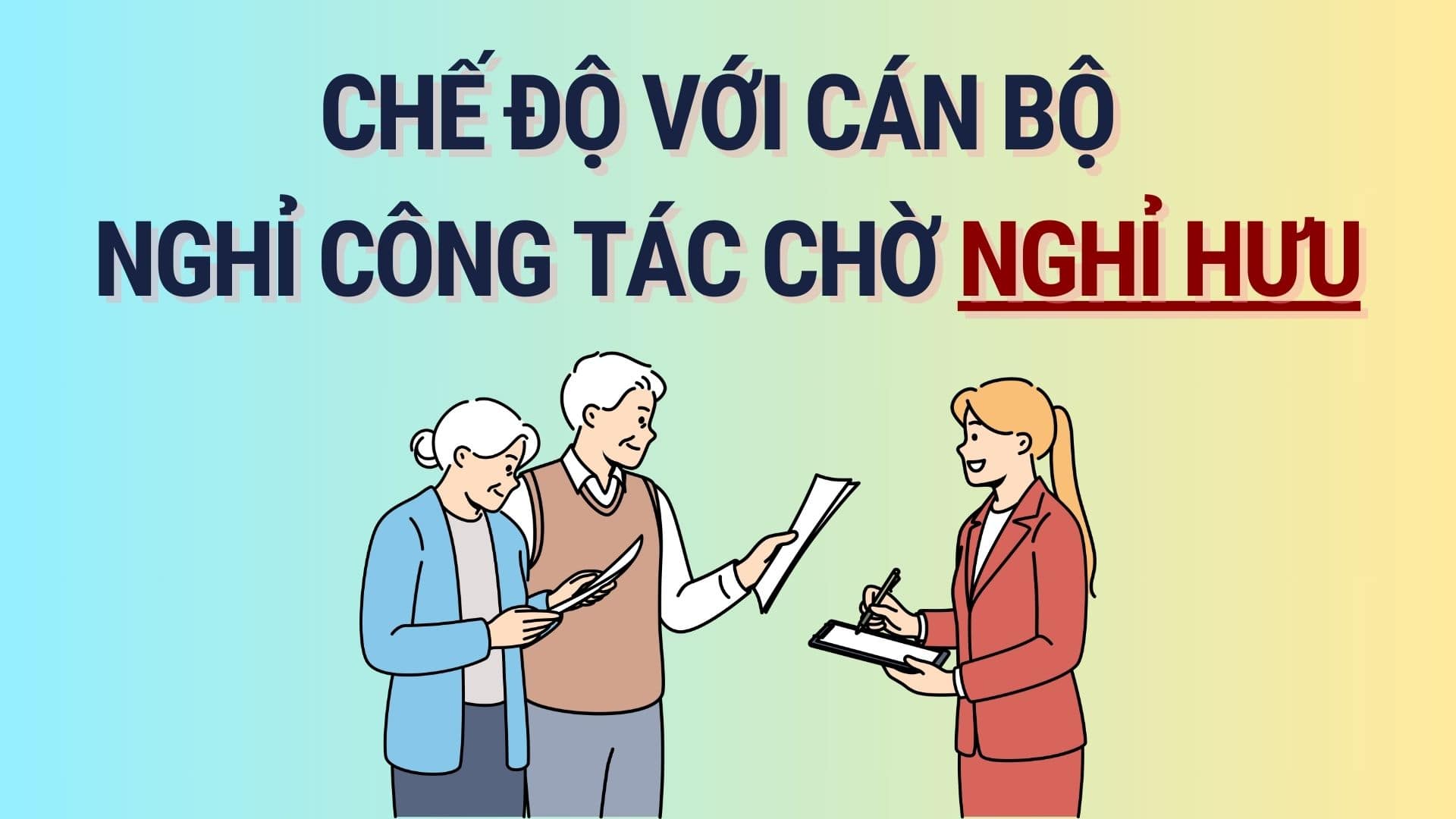 What benefits do officials who are on leave waiting for retirement enjoy? Graphics: Hoang Le